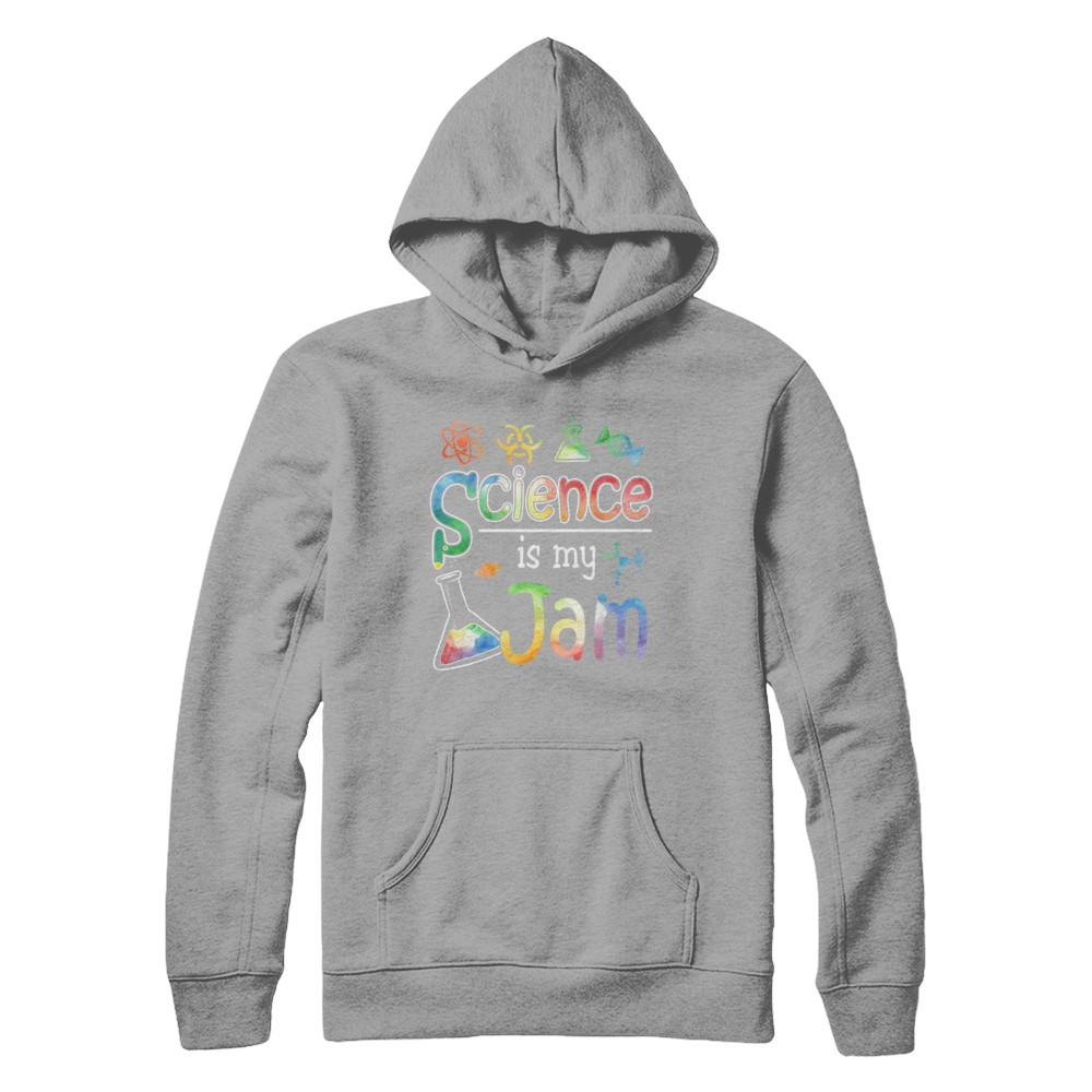 Science Is My Jam Science Teacher Gifts-T-Shirt & Hoodie-Pullover Hoodie-Light Steel
