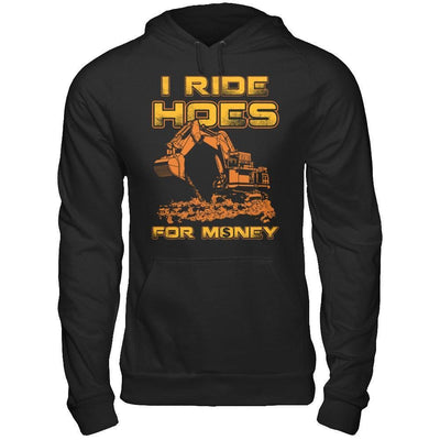 I Ride Hoes For Money-T-Shirt & Hoodie-Pullover Hoodie-Black