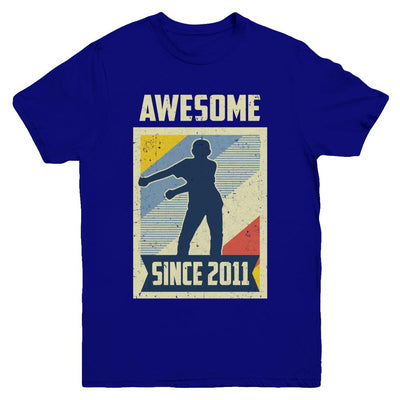 Vintage Floss 10th 2011 Birthday Gift for 10 Years Old Youth-Youth Shirt-Youth T-Shirt-Navy