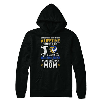 Funny My Favorite Volleyball Player Calls Me Mom-T-Shirt & Hoodie-
