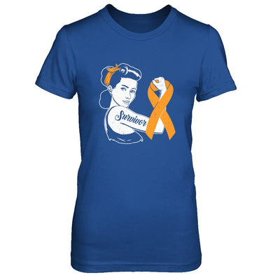 We Can Cure It Multiple Sclerosis Orange Awareness Survivor-T-Shirt & Hoodie-Women's T-Shirt-Royal