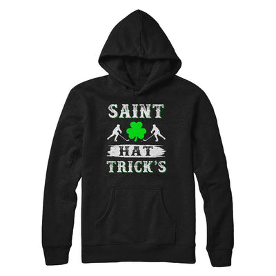St Patricks Day Hockey Saint Hat Trick's Day-T-Shirt & Hoodie-Pullover Hoodie-Black
