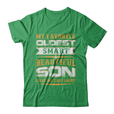 My Favourite Oldest Smart Beautiful Son Gave Me This-T-Shirt & Hoodie-Premium T-Shirt-Kelly Green