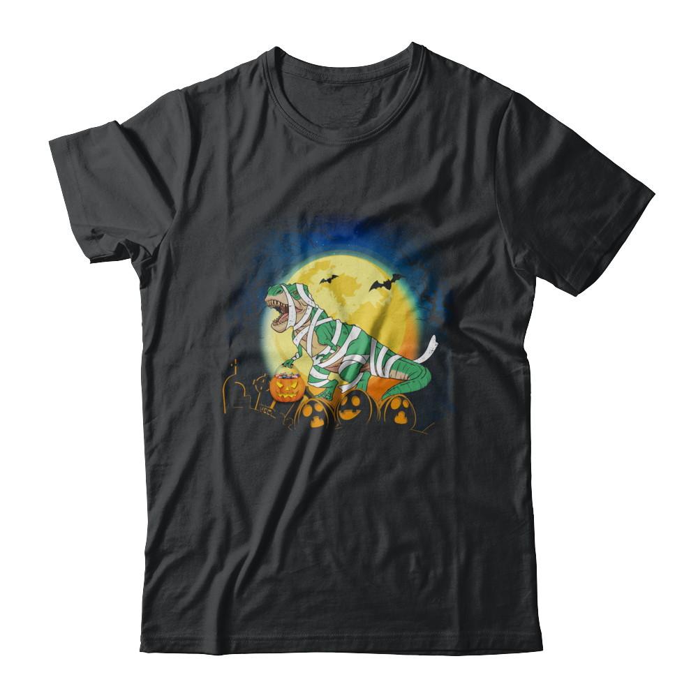 Halloween Pumpkin Dinosaur Gift For Kids Boys Girls-T-Shirt & Hoodie-Classic T-Shirt-Black