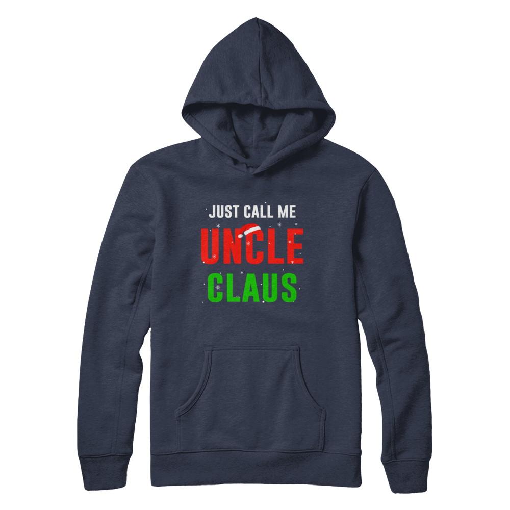 Santa Uncle Claus Matching Family Christmas Pajamas-T-Shirt & Sweatshirt-Pullover Hoodie-Navy