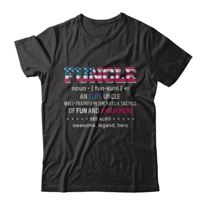 Veteran Funcle Fun Uncle Definition Military-T-Shirt & Hoodie-Classic T-Shirt-Black