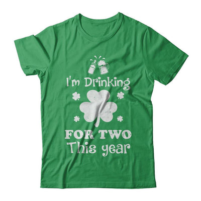Drinking For Two St Patricks Day Pregnancy Gift-T-Shirt & Hoodie-Premium T-Shirt-Kelly Green
