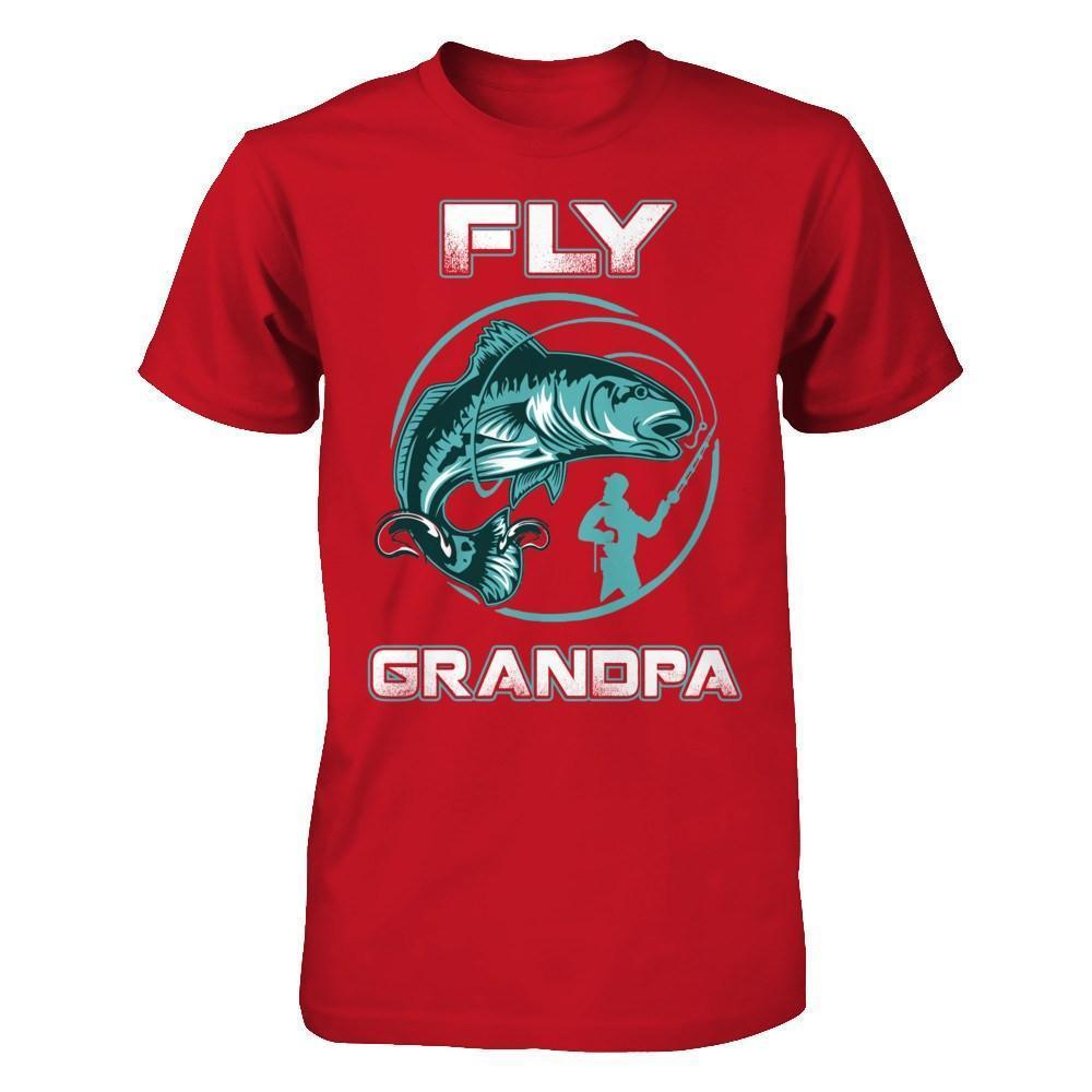 Fly Fishing Grandpa-T-Shirt & Hoodie-Classic T-Shirt-Red
