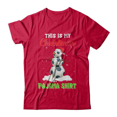 This Is My Christmas Pajama Xmas Snowman Soccer-T-Shirt & Sweatshirt-Classic T-Shirt-Red