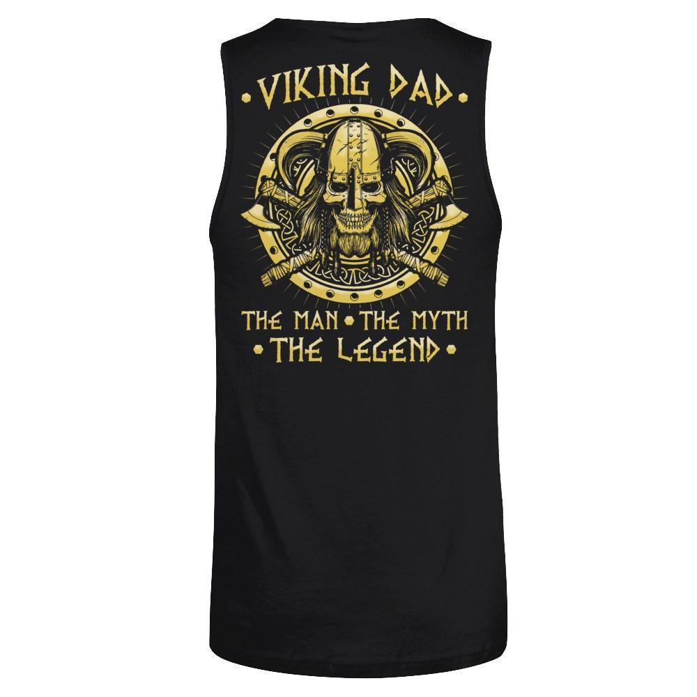 Viking Dad The Man The Myth The Legend-T-Shirt & Hoodie-Unisex Tank-Black