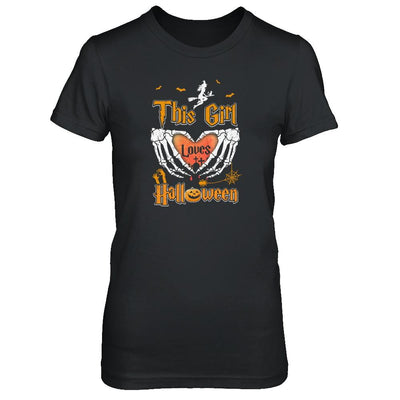 This Girl Loves Halloween-T-Shirt & Tank Top-Women's T-Shirt-Black