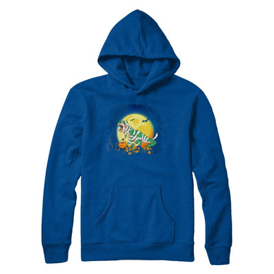 Halloween Pumpkin Dinosaur Gift For Kids Boys Girls-T-Shirt & Hoodie-Pullover Hoodie-Deep Royal