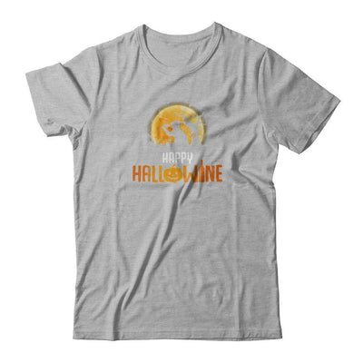 Happy Hallowine Drinking Wine Cat Lover 2017-T-Shirt & Tank Top-Premium T-Shirt-Heather Gray