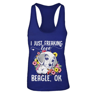 Dog I Just Freaking Love Beagle-T-Shirt & Tank Top-