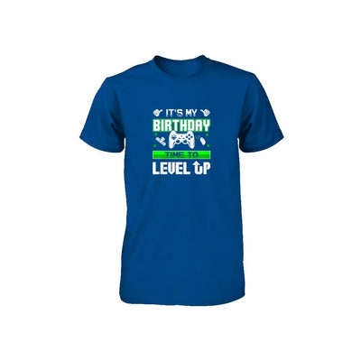 It's My Birthday Time To Level Up Youth-Youth Shirt-Toddler T-Shirt-Royal