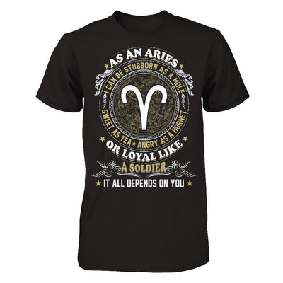 As An Aries I Can Be Stubborn As A Mule-T-Shirt & Hoodie-Premium T-Shirt-Black