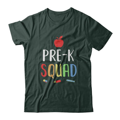 Pre-K Preschool Squad Back To School Teacher Gift-T-Shirt & Hoodie-Classic T-Shirt-Forest Green