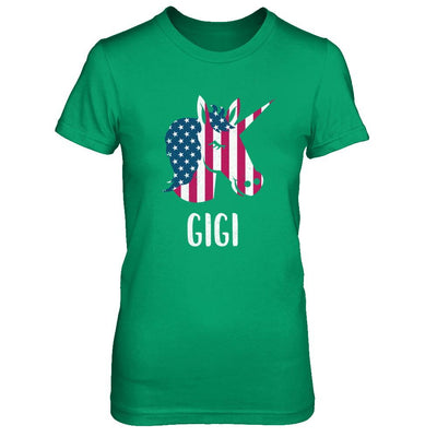 Patriotic Gigi Unicorn Americorn 4Th Of July-T-Shirt & Hoodie-Women's T-Shirt-Irish Green