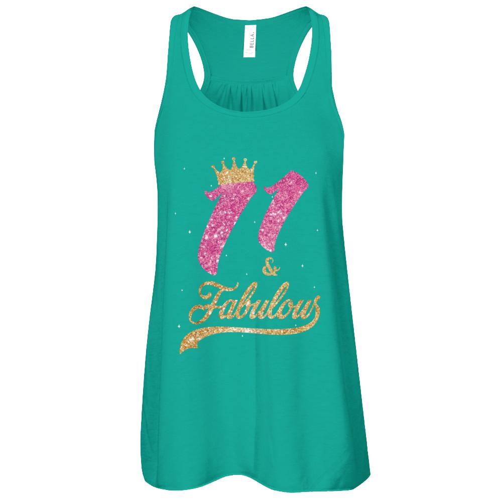 11Th And Fabulous Eleven Birthday-T-Shirt & Tank Top-Women's Flowy Racerback Tank-Kelly