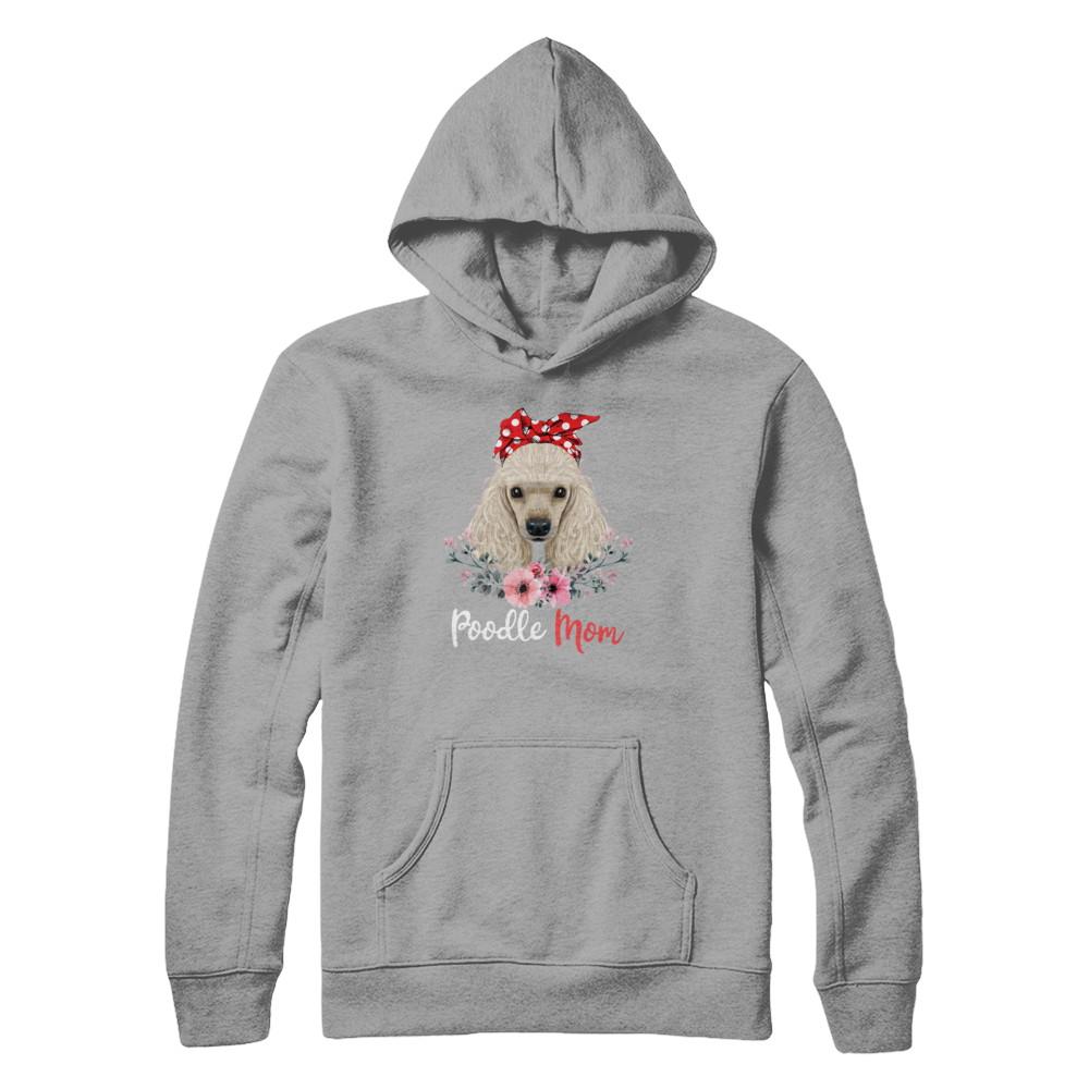 Poodle Mom Gift For Women Dog Lover-T-Shirt & Hoodie-Pullover Hoodie-Light Steel