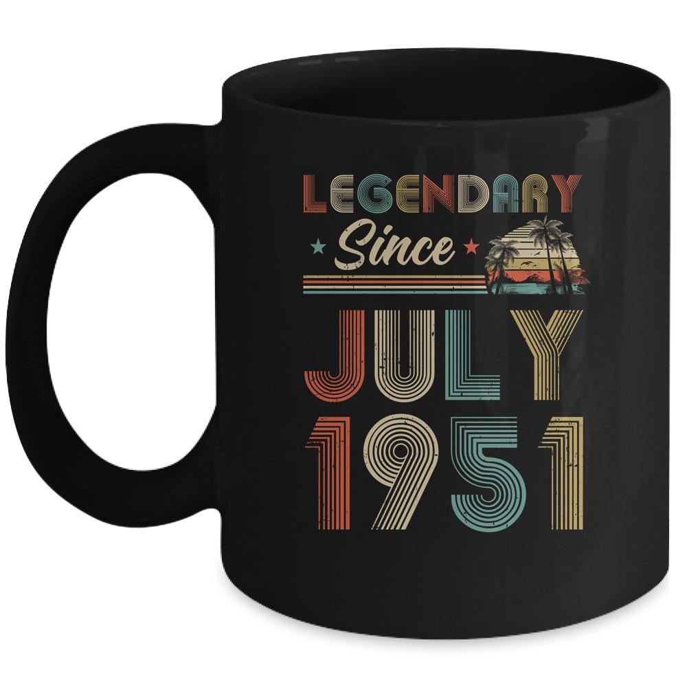 71th Birthday Gift 71 Years Old Legendary Since July 1951 Mug