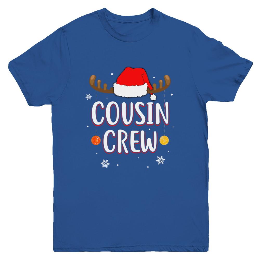 Cousin Crew Reindeer Matching Family Christmas Youth-Youth Shirt-Youth T-Shirt-Royal