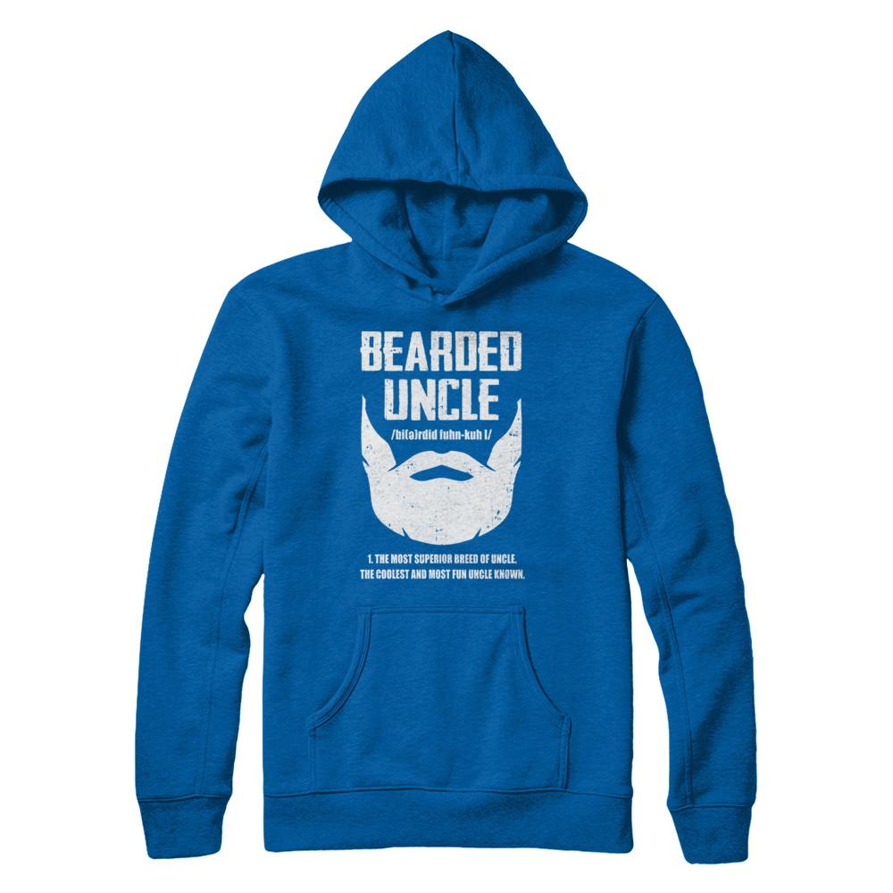 Bearded Funcle Funny Uncle Beard Definition-T-Shirt & Hoodie-Pullover Hoodie-Royal