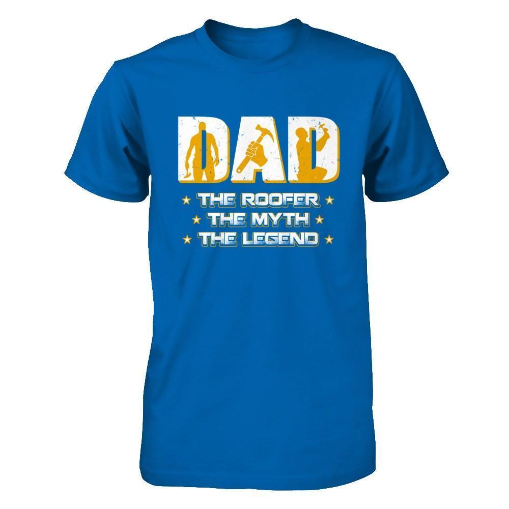 Dad The Roofer The Myth The Legend-T-Shirt & Hoodie-Classic T-Shirt-Royal