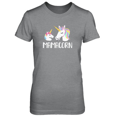Mamacorn Unicorn Mom And Baby Mothers Day-T-Shirt & Tank Top-Women's T-Shirt-Sport Grey