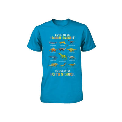 Born To Be A PALEONTOLOGIST Forced To Go To School Youth-Youth Shirt-
