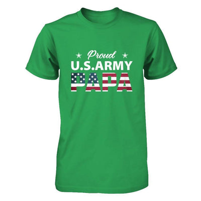 Proud Us Army Papa-T-Shirt & Hoodie-Premium T-Shirt-Kelly Green