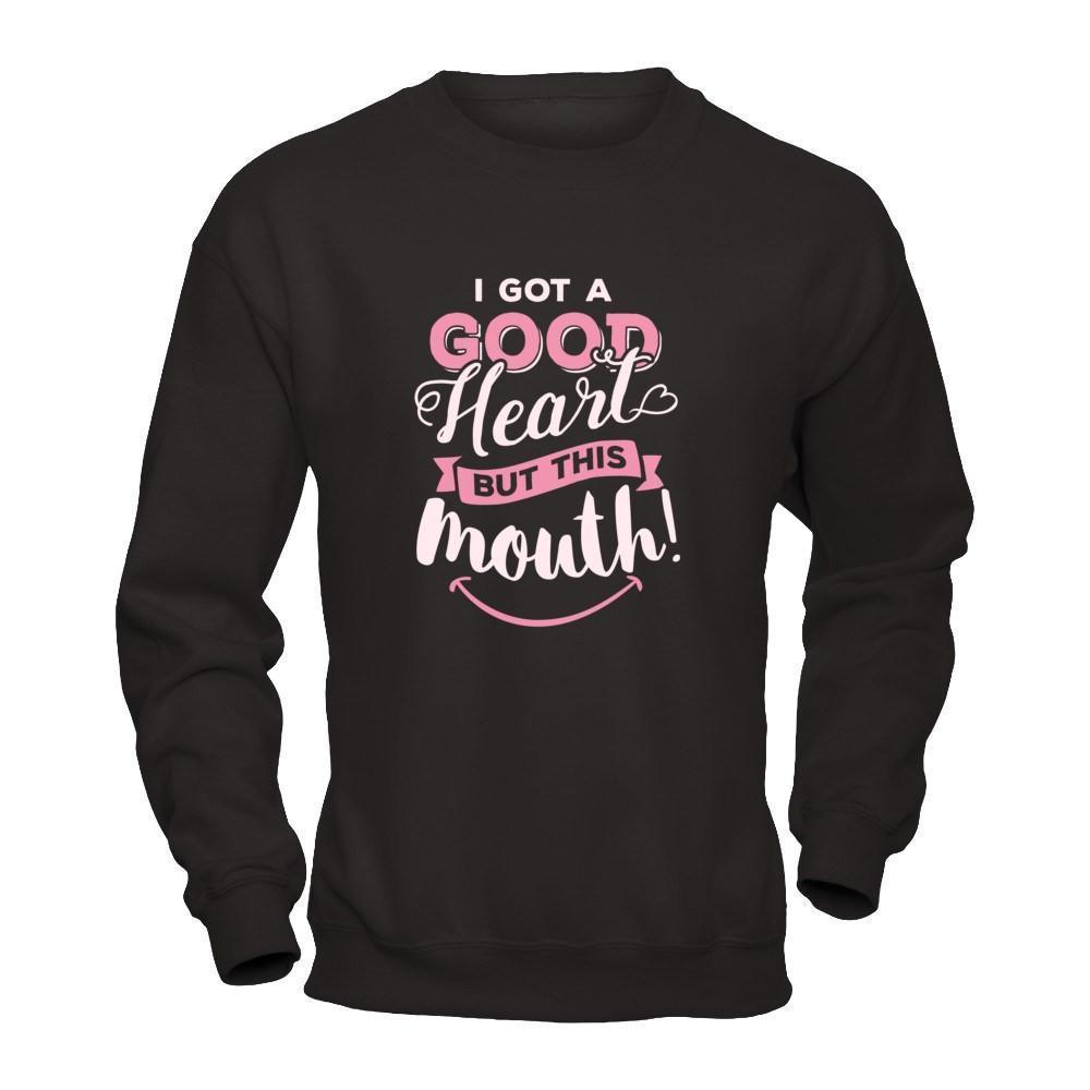 I Got A Good Heart But This Month-T-Shirt & Tank Top-Crewneck Sweatshirt-Black