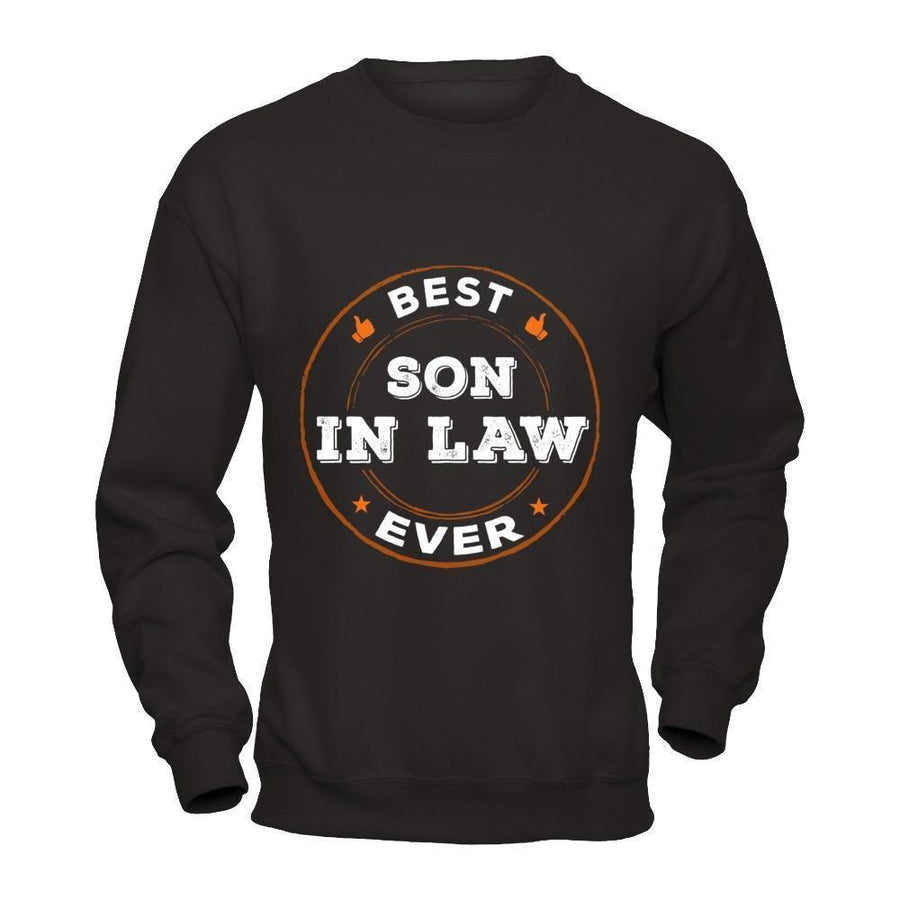 Best Son In Law Ever-T-Shirt & Hoodie-Crewneck Sweatshirt-Black