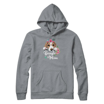Beagle Mom Funny Dog Mom Gift Idea-T-Shirt & Tank Top-Pullover Hoodie-Light Steel