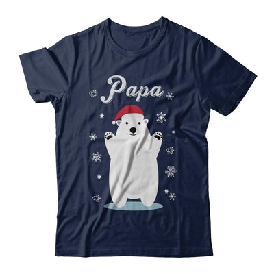 Papa Bear Christmas Santa Pajamas-T-Shirt & Sweatshirt-Classic T-Shirt-Navy