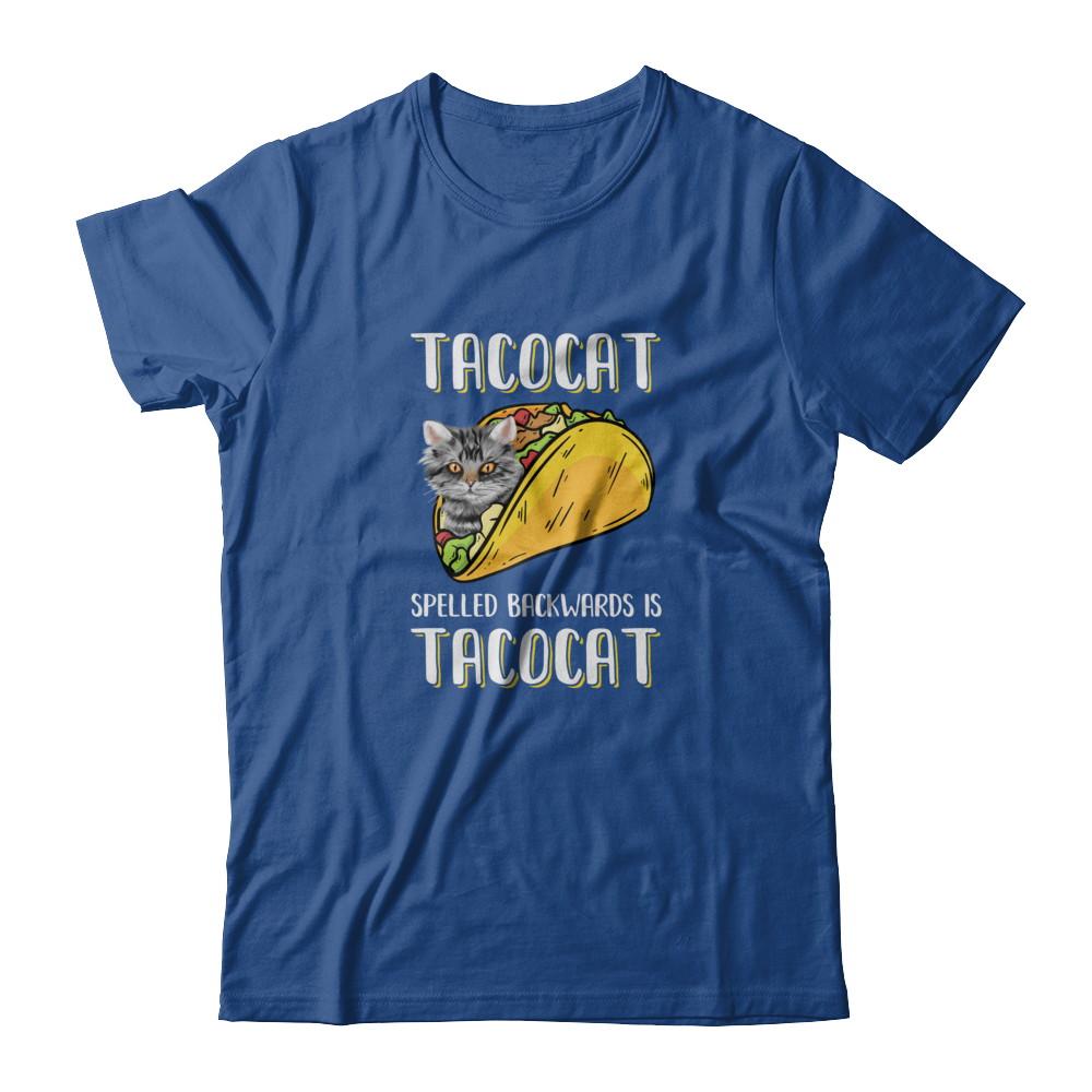 Tacocat Spelled Backwards Is Tacocat Tacos Cat-T-Shirt & Tank Top-Classic T-Shirt-Royal