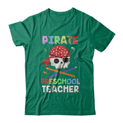 Pirate Preschool Teacher Costume Halloween-T-Shirt & Hoodie-Classic T-Shirt-Kelly Green