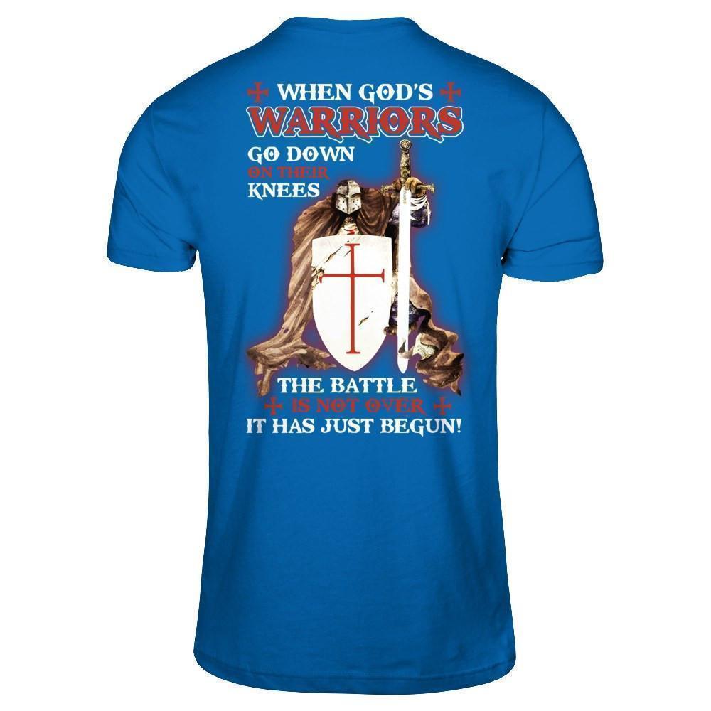 Knight Templar When God's Warriors Go Down On Their Knees-T-Shirt & Hoodie-Classic T-Shirt-Royal