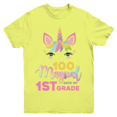 100 Magical Days Of 1St Grade School Unicorn Girl Gift Youth-Youth Shirt-Youth T-Shirt-Daisy