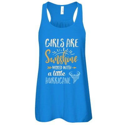 Girls Are Sunshine Mixed Little Hurricane-T-Shirt & Tank Top-Women's Flowy Racerback Tank-True Royal