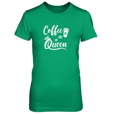 Coffee Queen Coffee Queen Funny-T-Shirt & Tank Top-Women's T-Shirt-Irish Green