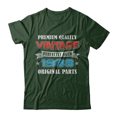 Vintage Premium Prefectly Aged 1988 33th Birthday Gift-T-Shirt & Hoodie-Classic T-Shirt-Forest Green
