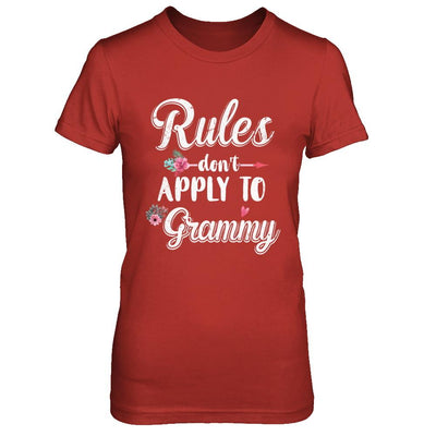 Grandmother Rules Don't Apply To Grammy-T-Shirt & Hoodie-Women's T-Shirt-Red