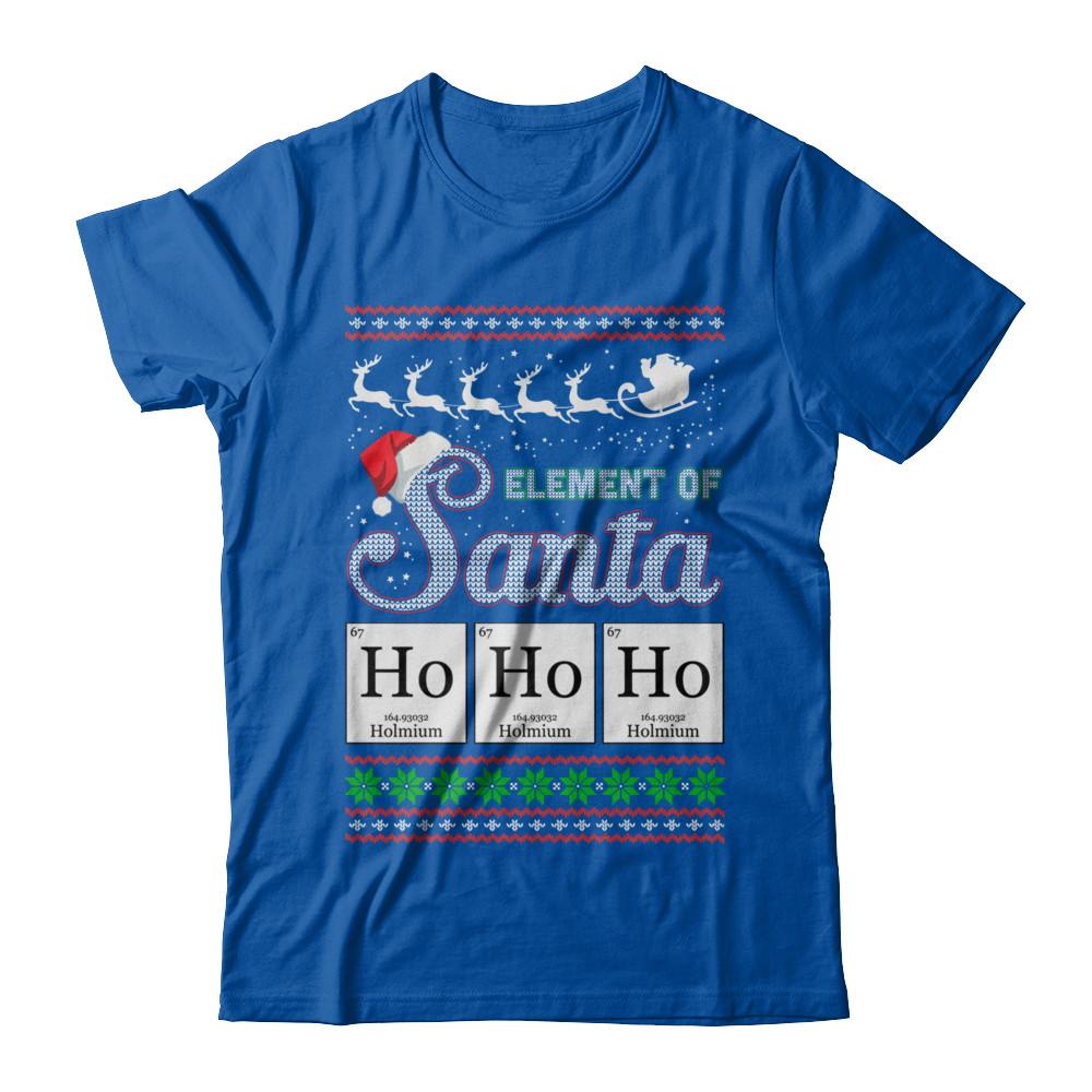 Hohoho Element Of Santa Chemistry Christmas-T-Shirt & Sweatshirt-Premium T-Shirt-Royal