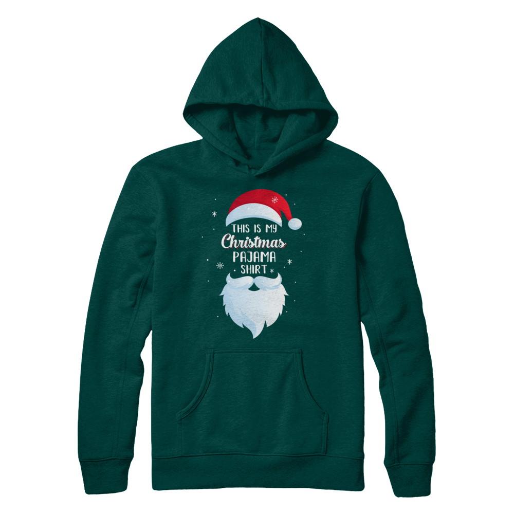 This Is My Christmas Pajama-T-Shirt & Sweatshirt-Pullover Hoodie-Deep Forest