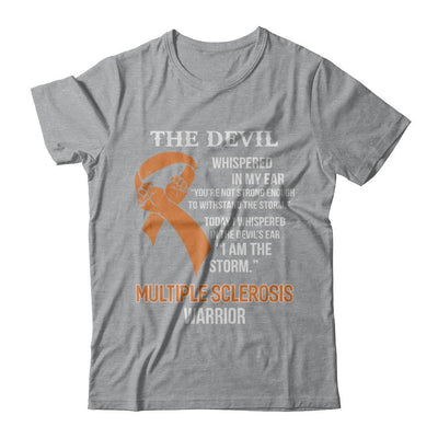 I Am The Storm Support Multiple Sclerosis Awareness Warrior Gift-T-Shirt & Hoodie-Classic T-Shirt-Sport Grey