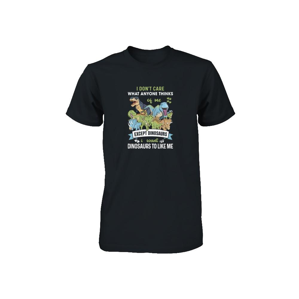 I Don't Care Except Dinosaurs Want Dinosaurs To Like Me Youth-Youth Shirt-Toddler T-Shirt-Black