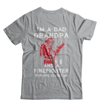 I'm A Dad Grandpa Firefighter Father's Day Gift-T-Shirt & Hoodie-Classic T-Shirt-Sport Grey