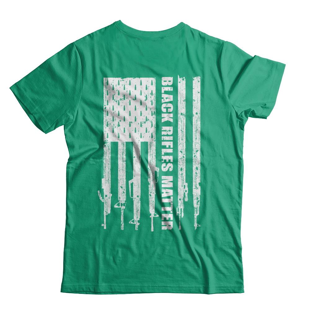 Black Rifles Matter 2nd Amendment Ar15-T-Shirt & Hoodie-Classic T-Shirt-Kelly Green