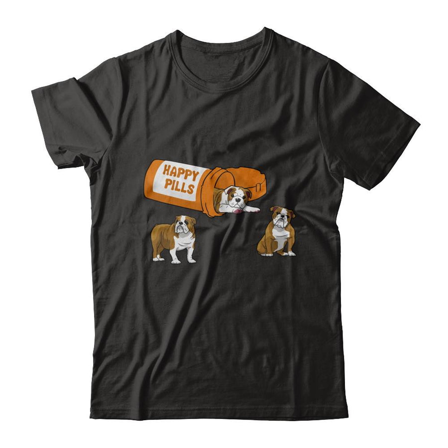 Bulldogs Happy Pills-T-Shirt & Hoodie-Premium T-Shirt-Black